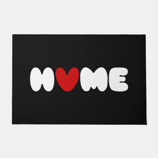 Thuis is waar het hart doormat is deurmat (Voorkant)