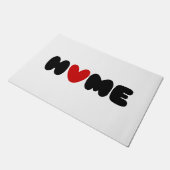 Thuis is waar het hart doormat is deurmat (Schuin)