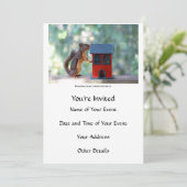 Thuis is waar het hart een eekhoorn is kaart (Staand voorkant)