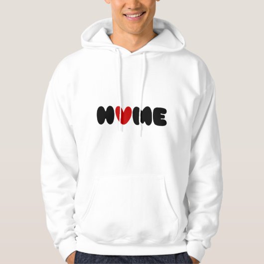 Thuis is waar het hart hoodie (Voorkant)