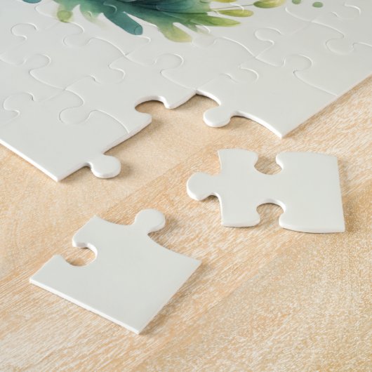 Thuis is waar het hart huisverwarming is legpuzzel (Zijkant)