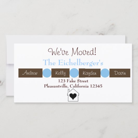 Thuis is waar het hart is aankondiging (Voorkant)