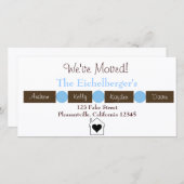 Thuis is waar het hart is aankondiging (Voorkant / Achterkant)