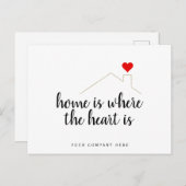 Thuis is waar het hart is bestemd voor realiteitma briefkaart (Voorkant / Achterkant)