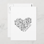 Thuis is waar het hart is briefkaart (Voorkant / Achterkant)