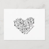 Thuis is waar het hart is briefkaart (Voorkant)