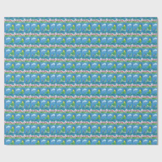 Thuis is waar het hart is cadeaupapier (Vlak)