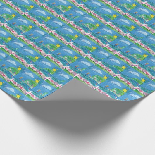 Thuis is waar het hart is cadeaupapier (Hoek)