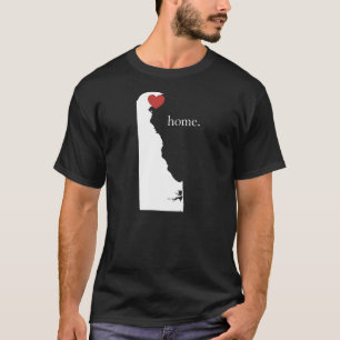 Thuis is waar het hart is - Delaware T-shirt