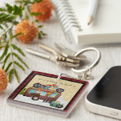 THUIS IS WAAR HET HART IS Grappige Trailer Trash C Sleutelhanger (Voorkant Rechts)