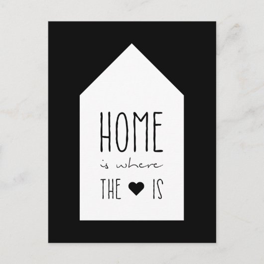 Thuis is waar het hart is - Inspirerend Kaart (Voorkant)