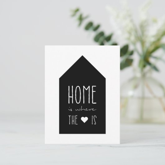 Thuis is waar het hart is - Inspirerend Kaart (Staand voorkant)