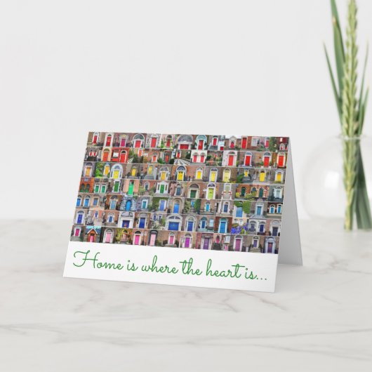 "Thuis is waar het hart is" Kaart (Voorkant)