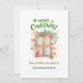 Thuis is waar het hart is | Makelaarsbudget Aangep Feestdagenkaart (Voorkant)