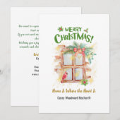 Thuis is waar het hart is | Makelaarsbudget Aangep Feestdagenkaart (Voorkant / Achterkant)