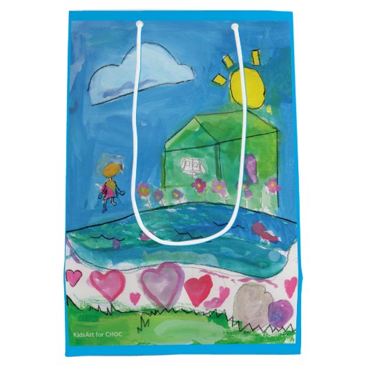 Thuis is waar het hart is medium cadeauzakje (Achterkant)