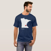 Thuis is waar het hart is - Minnesota T-shirt (Voorkant volledig)
