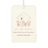 Thuis is waar het hart is | Nieuw huis? | makelaar Luchtverfrisser (Voorkant)