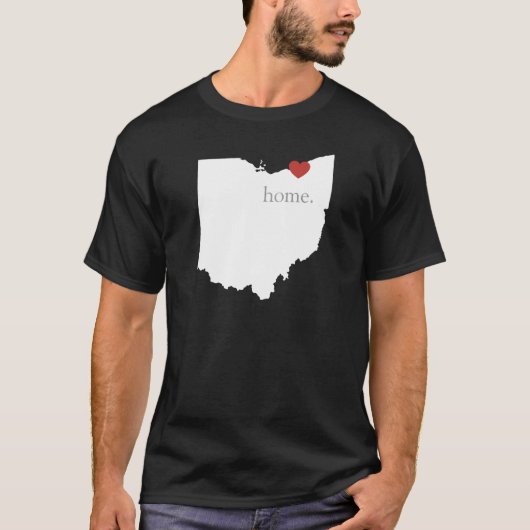 Thuis is waar het hart is - Ohio T-shirt (Voorkant)