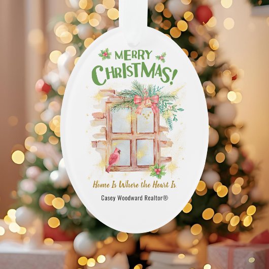 Thuis is waar het hart is | Onroerend goed Dank u Ornament