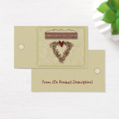 Thuis is waar het hart is ophangen Label Visitekaartjes (Bureau)