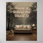 Thuis is waar het hart is poster (Voorkant)