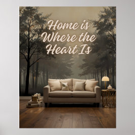 Thuis is waar het hart is poster