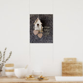 "Thuis is waar het hart is"-poster Poster (Keuken)