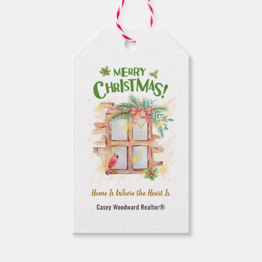 Thuis is waar het hart is | Realtor Kerst Pop By Cadeaulabel (Voorkant)