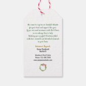 Thuis is waar het hart is | Realtor Kerstmis Pop B Cadeaulabel (Achterkant)