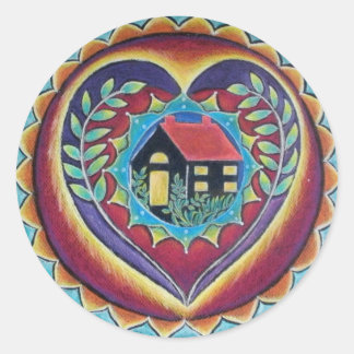 Thuis is waar het hart is Sticker