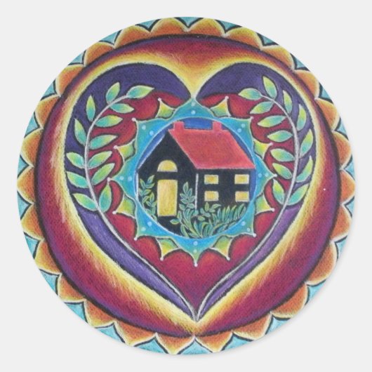 Thuis is waar het hart is Sticker (Voorkant)