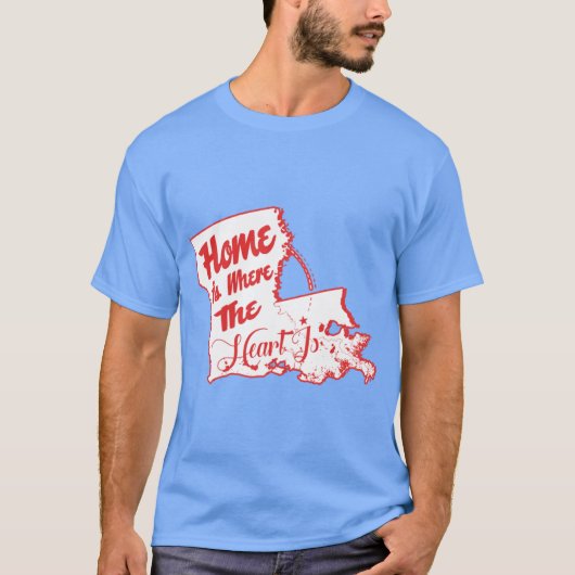 Thuis is waar het hart is t-shirt (Voorkant)