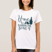 Thuis is waar het hart is t-shirt (Voorkant)