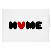 Thuis is waar het hart Kaart is (Voorkant Horizontaal)