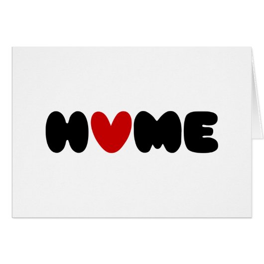 Thuis is waar het hart Kaart is (Voorkant Horizontaal)