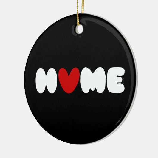 Thuis is waar het hart keramisch ornament (Links)