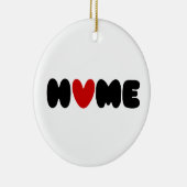 Thuis is waar het hart keramisch ornament (Rechts)