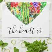 Thuis is waar het hart keukenhanddoek is (Gevouwen)