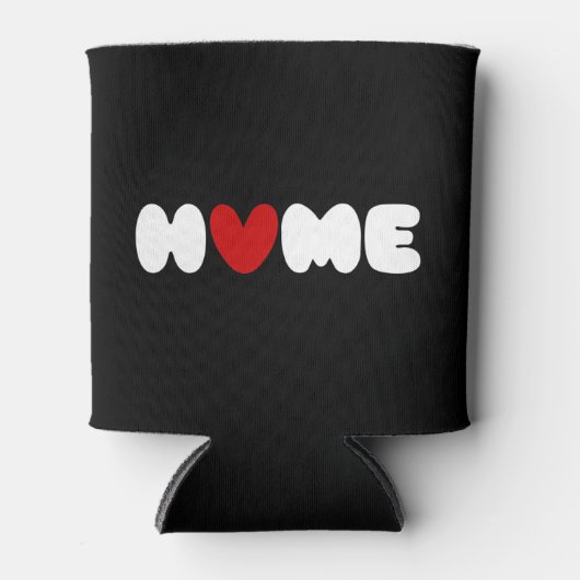 Thuis is waar het hart Koelbox is Blikjeskoeler (Voorkant)