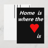 Thuis is waar het hart ligt briefkaart (Voorkant / Achterkant)