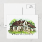 Thuis is waar het hart ligt briefkaart (Voorkant / Achterkant)