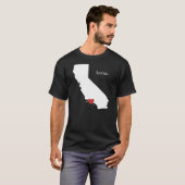 Thuis is waar het hart ligt - Californië T-shirt (Voorkant volledig)