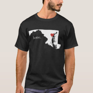 Thuis is waar het hart ligt - Maryland T-shirt