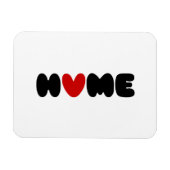 Thuis is waar het hart magneet (Horizontaal)