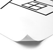 Thuis is waar het hart poster (Hoek)