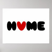 Thuis is waar het hart Poster is (Voorkant)