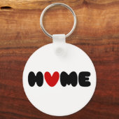 Thuis is waar het hart sleutelhanger (Voorkant)