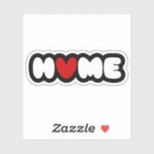Thuis is waar het hart Sticker is (Vel)