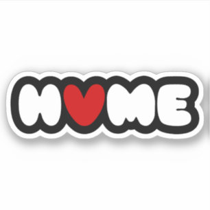 Thuis is waar het hart Sticker is